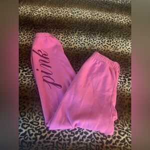 PINK Victoria's Secret Bright Pink Sweatpants & Joggers
